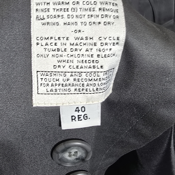 London Fog Men's Charcoal Double-Breasted Trench Coat - Picture 10 of 16